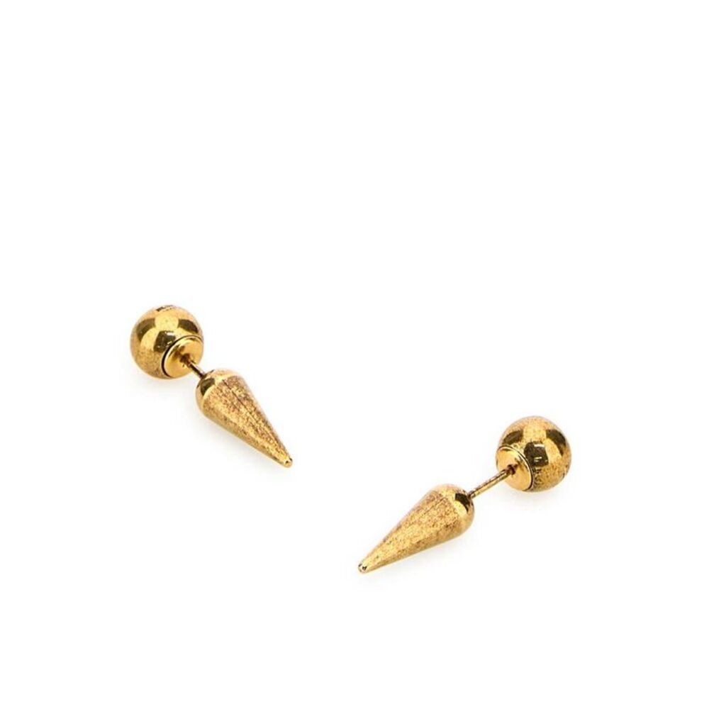 JIL SANDER Cone and Sphere Stud Earrings Women GOLD